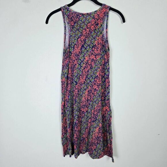 Natural Life Womens Floral Knee Length Dress Size XS Pink Sleeveless Boho Hippie - Picture 2 of 7